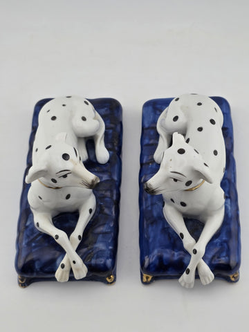 Set Of 3 Vintage Fitz and Floyd Staffordshire Style Dalmatian Dog Figurines