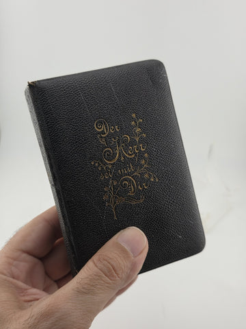 Rare 1900 German Evangelical Hymn Book Gesangbuch Rheinland Westfalen Leather