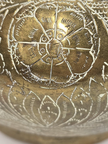 RARE 19TH CENTURY ANTIQUE OTTOMAN / PERSIAN ISLAMIC BRASS VASE.