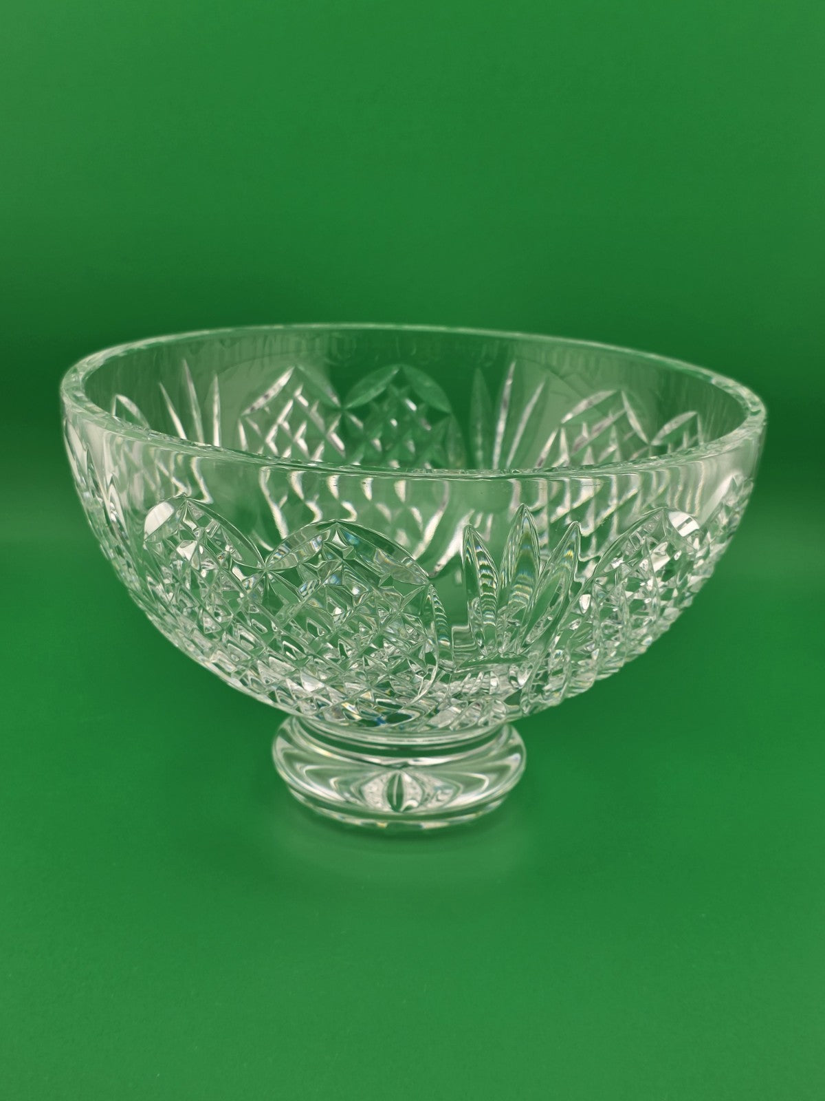Waterford Crystal Wedding Heirloom 8" Footed Bowl - New  no box-Made in Ireland
