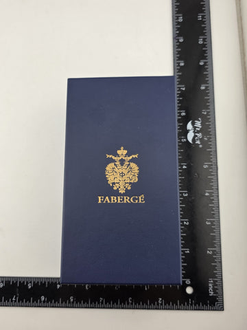 Rare Original Gorgeous Faberge Egg Gold Coronation Bottle Stop W Original Box.