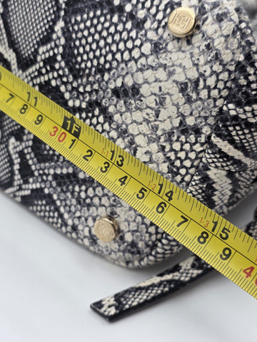 Vtg Escada Genuine Python Skin Leather Satchel Bag Italy Gold Hardware EE Logo