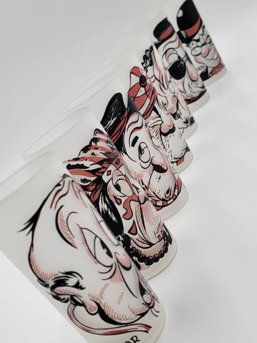 MCM Federal  Gay Fad Glasses 7 Glasses Rich Man Poor Man Beggar Man Thief 1950’s