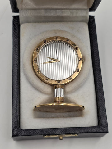 Ultra Rare Vintage Bernard Richards Paris France Luxury Desk Clock Original Box