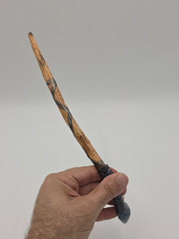Set Of 2 Rare One Of A Kind Handmade Wooden Magic Wand Fantasy Staff Cosplay.