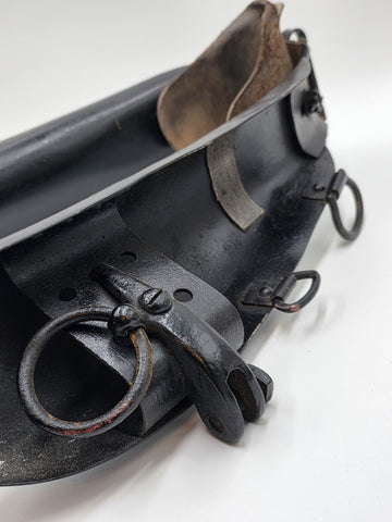 Ultra Rare Antique 19th C Drop Down Firefighting Station Clip On Horse Harness.