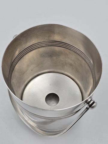 Vintage Christofle France Silverplate Art Deco Ice Bucket Wine Cooler Insert
