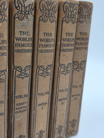 The World's Famous Orations 1906 Complete Vintage Set Vol. 1-10 by William Bryan