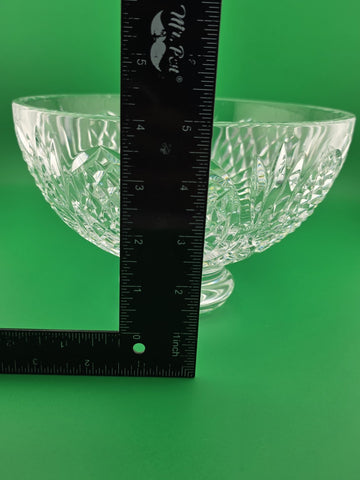 Waterford Crystal Wedding Heirloom 8" Footed Bowl - New  no box-Made in Ireland