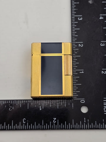 Vintage Authentic St Dupont Laque De Chine France Gold Plated Ligne 1 Lighter.