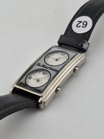 Vintage Rare Dr. Martens Dual Dial Watch Rectangular Japan Quartz V-149 Y2K Work