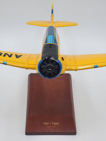 Vintage Collectible Mastercarft TBF/TBM-3 Avenger USN Model 1/32 W Display Stand