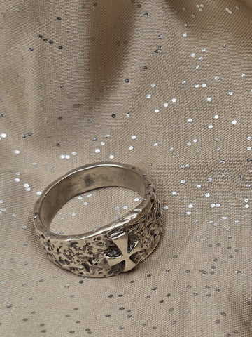 RETIRED RARE MENS James Avery “Mark Of The Cross” Sterling Silver Ring Size 11