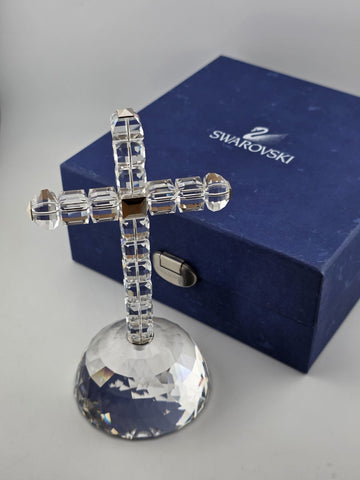 Swarovski Crystal The Cross of Light Clear Religious Decor #285865 Mint Cond.