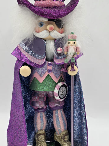 Kurt S. Adler 15-Inch Hollywood Sugar Plum Drosselmeyer Nutcracker, Multicolor