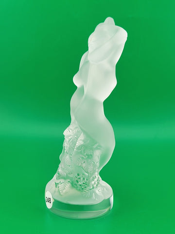 Rare LALIQUE Crystal "Le Faune" Figurine Dancing Nude Lovers Pan (Faun) & Diana