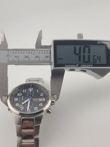 MENS CASIO OCEANUS OC 501 CHRONOGRAPH ANALOG WATCH 2714 MOV 100M. New Battery.