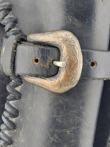 Antique Ruger Single Six Cowboy Pistol Black Holster W Sterling Silver Buckle