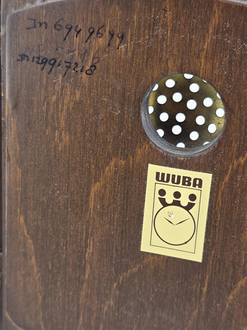 Vintage Warmink WUBA Mantel Shelf Dutch clock 8 day table Hermle striking. Works