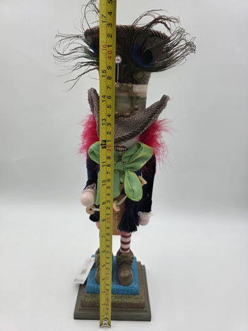 Rare Kurt S. Adler, Inc. HA0381 Kurt Adler 18" Hollywood Mad Hatter Nutcracker.