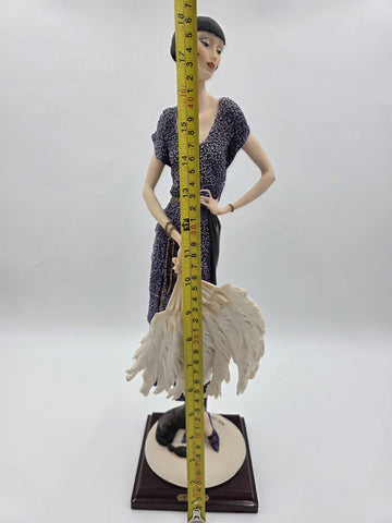 Giuseppe Armani Lady W Fan Figurine Ltd Edition #387C. 739/5000. Exclusive. Read