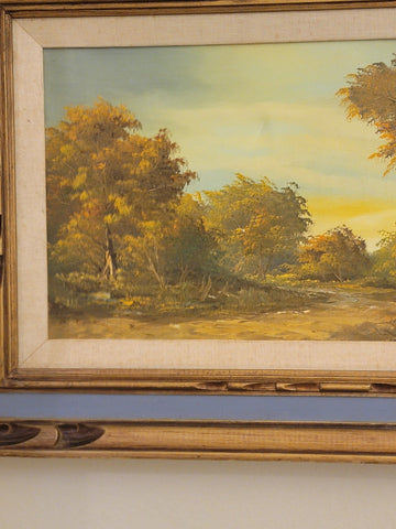 Antique One Of Kind Hand Painted Oil On Canvas Painting Signed W. Cook. Read.