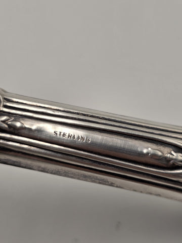 Antique 1920's WM Rogers Louis XV Sterling Handle Carving Set In Original Box.