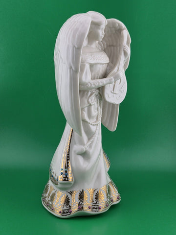 Lenox China Jewels Collection Angel of Harmony Ivory Porcelain & Gold Trim 9.5"