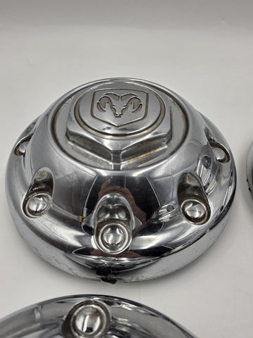 4 DODGE 2500 RAM 52039098 OEM WHEEL CENTER CAP HUB DUST COVER 8 LUGS CHROME HEX