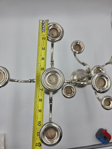 Antique Pair Of 1920's Gorham Sterling Silver Candelabra 5 Candle Holders. #638.