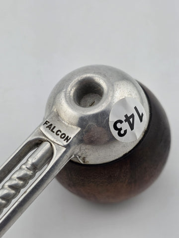 Vtg Collectible Falcon 1 Aluminum Radiator Tobacco Pipe Rusticated Dover Bowl