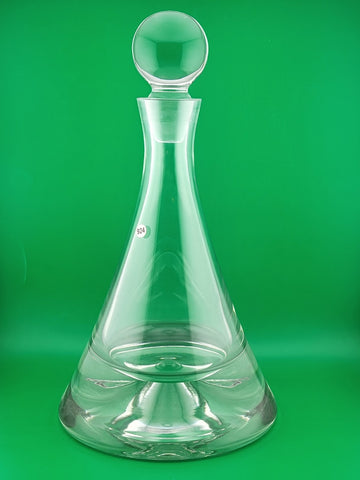 Vintage Decanter Val Saint Lambert Numbered Heavy Crystal Belgium Barware Whisky