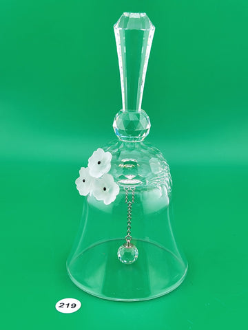 Vintage Swarovski Retired Crystal Dinner Table Bell 1981 5.75" Austria. VG Cond.
