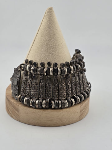 Vtg Ottoman Turkish Melmed V10 Para Metal Coin Bracelet Lobster Clasp Vintage