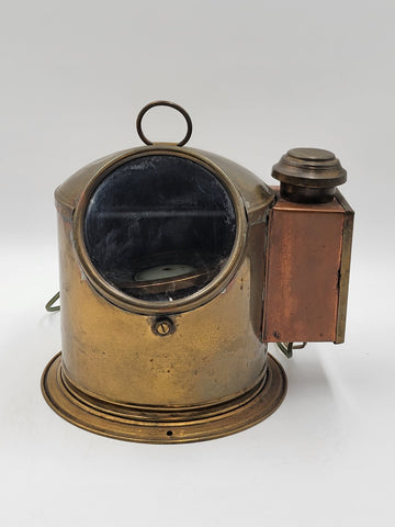 1800's "E. Esdaile & Sons Sydney" SHIP'S BINNACLE Illuminated COMPASS Nautical