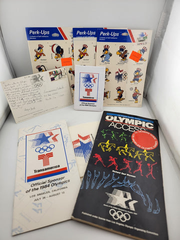 Unique Collection Huge Lot Of 1984 Los Angeles Olympics Memorabilia.