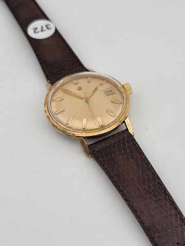 Vintage 1960's Zodiac Automatic Gold Plated Men's Wrist Watch. Runs great.