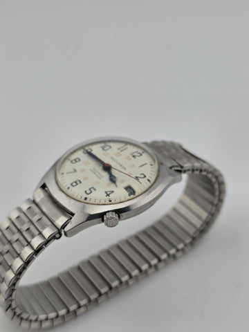 Private: Vintage 1977 Bulova Accutron Railroad Approved Watch 35mm M7 Runs