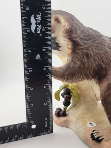 Vintage Cybis Raffles The Raccoon 7" Porcelain Figure Figurine. VG Cond.