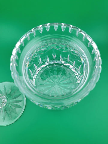 Vintage Waterford Crystal Lismore Lidded Biscuit Barrel Jar Canister Ireland