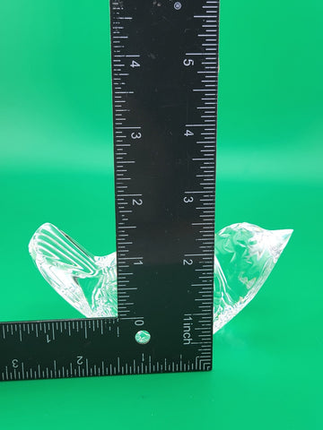 Vintage Waterford Crystal Bird Wren Sparrow Figurine Paperweight Made in Ireland