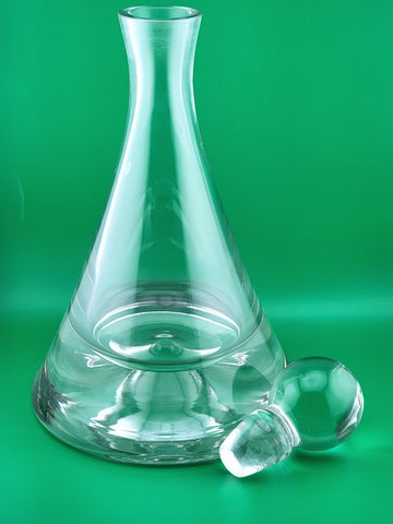 Vintage Decanter Val Saint Lambert Numbered Heavy Crystal Belgium Barware Whisky