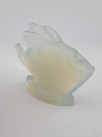 Vintage Sabino Opalescent Glass Fish Model Chabot 5023 Figurine 3.5" tall by 4.5