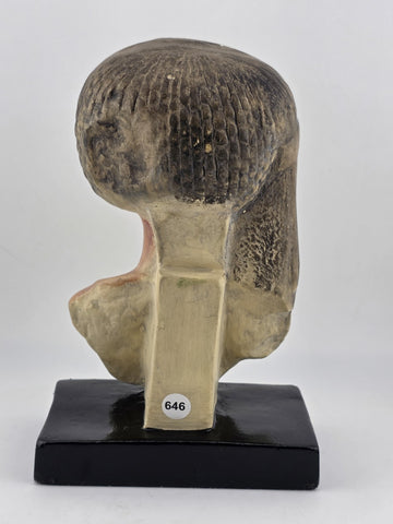 Rare Vintage Handmade Bust Of Princess Meritaten Of The Anciant Egyptian Dynasty