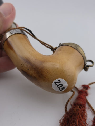 Rare Antique 19th C Meerschaum & Silver Tone Smoking Pipe W Long Stem.