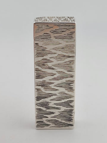 Rate Vintage Cartier Paris 30 Micron Silver Plated Gas Lighter, Bark Design Read