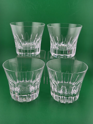 Set Of 4 Baccarat France Glass 2011 Limited Edition Etna year tumblers. VG Cond.