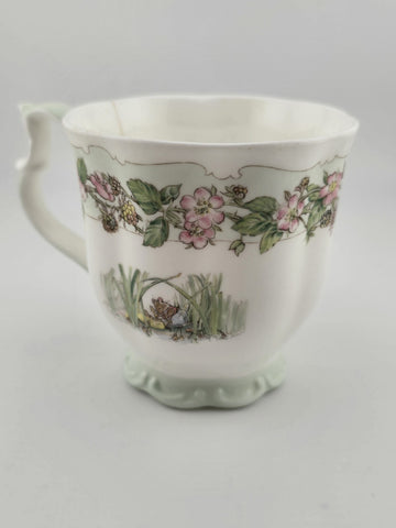 Vintage Brambly Hedge Royal Doulton “summer" Tea Cup & Plate. Cracked Cup.