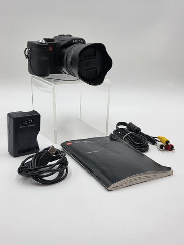 Vintage Leica V-LUX V1 10.1MP Digital Camera W Charger, Cables, Manual. Works.