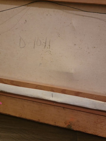 Antique One Of Kind Hand Painted Oil On Canvas Painting Signed W. Cook. Read.